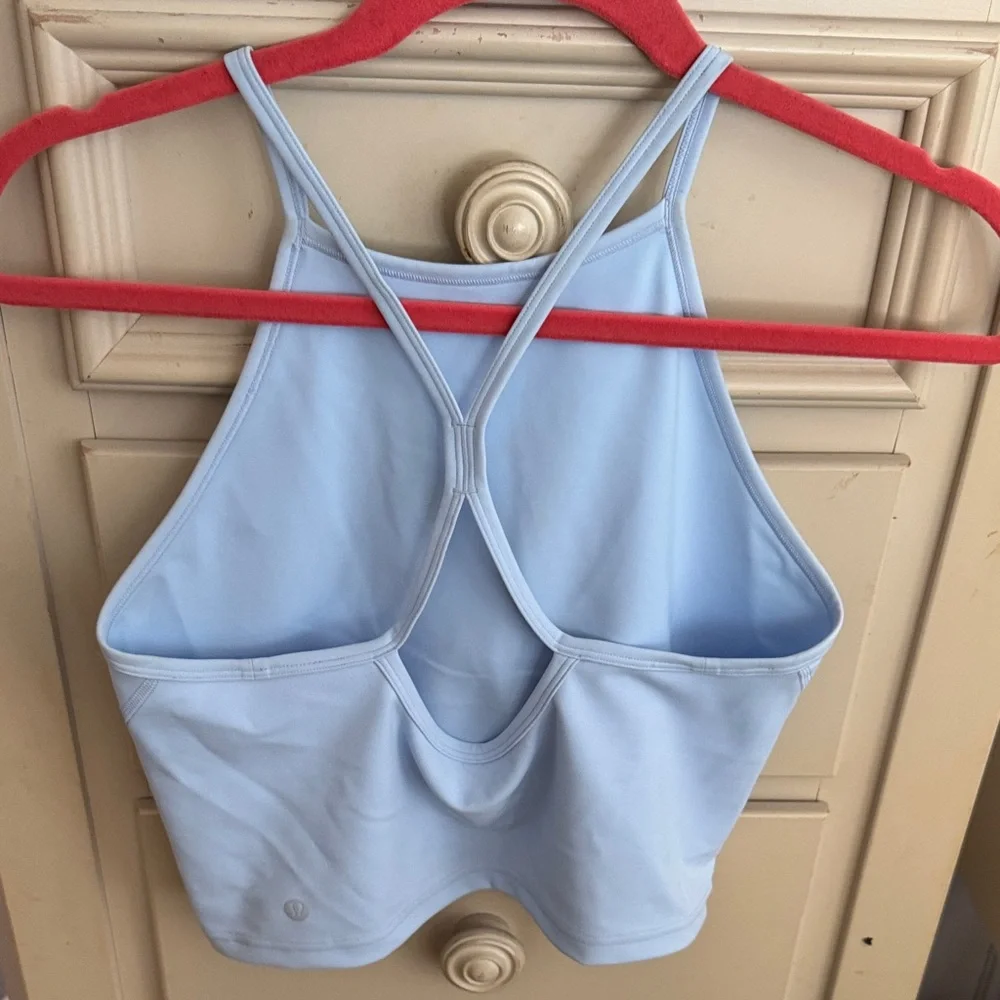Light Blue Women's Halter Tank Top